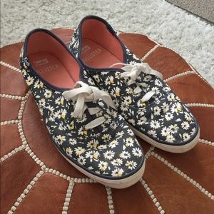 Keds Hollister Collaboration Navy Floral Sneakers